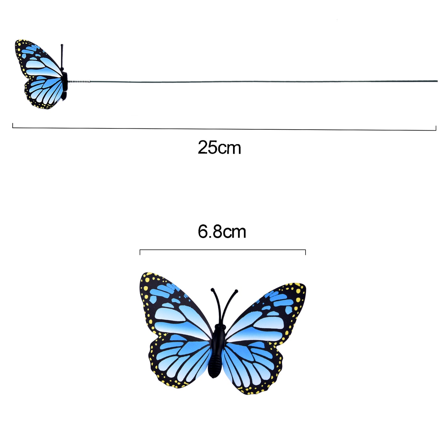 24pcs/set Butterflies Garden Yard Planter Colorful Whimsical Butterfly