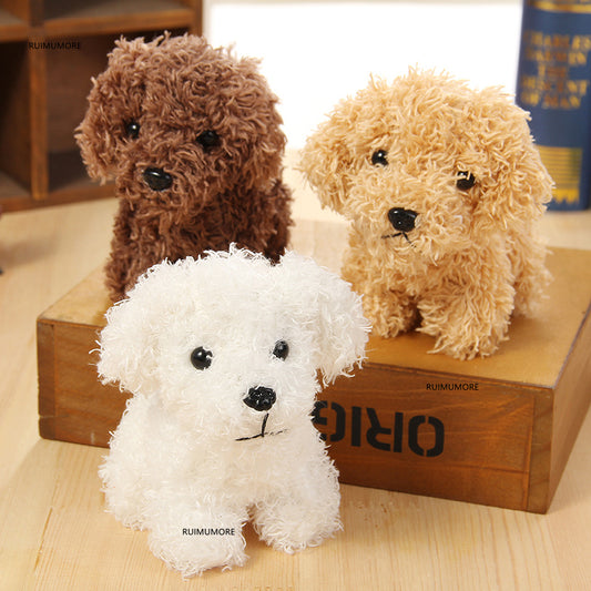 3colors- 12cm Approx. Small Size , Cute Fluffy Dog Plush Toy , Girl's